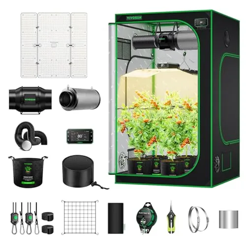 VIVOSUN 4x4 Smart Grow Tent Kit WiFi Controller