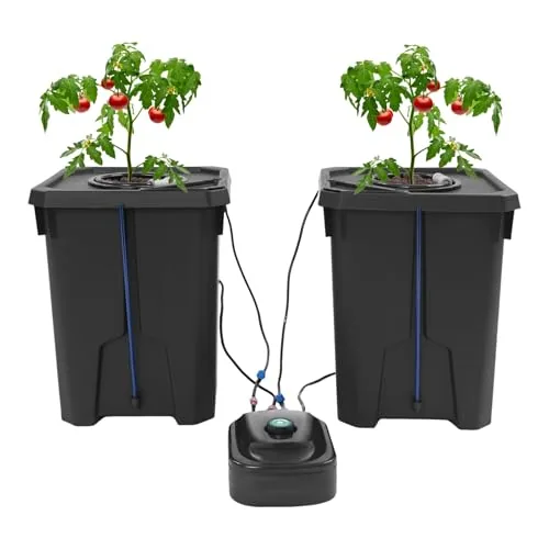 HCYHSLH DWC 2-Bucket 7.13 Gal Deep Water Culture Kit
