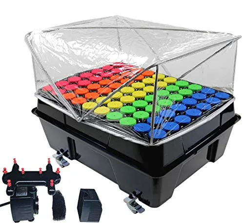 HORTIPOTS 70-Site Aeroponic Cloner with Humidity Dome