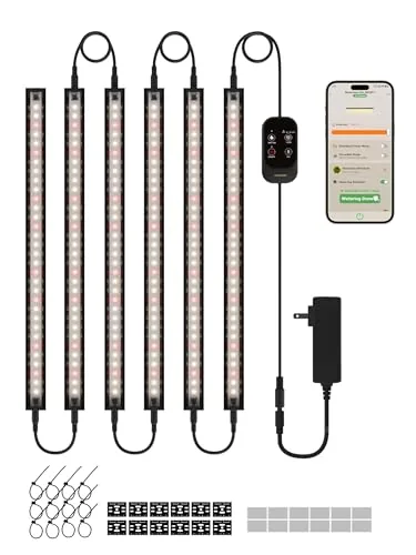 GLOWRIUM G6 Smart Grow Light Strip 6-Pack 48W