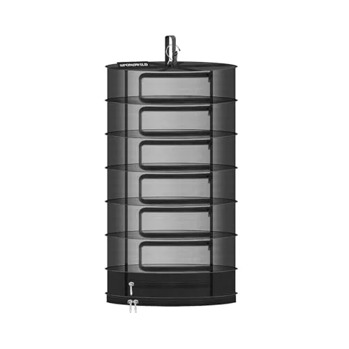 SPONDWILD 7-Layer Herb Drying Rack with Storage Bag