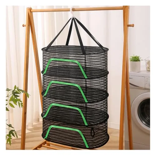 szgwtk 4-Tier Folding Herb and Food Drying Rack
