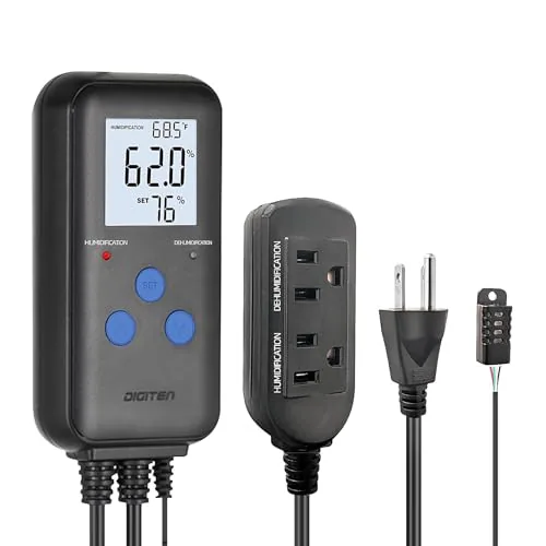 DIGITEN Dual-Stage Humidistat with Temp Display