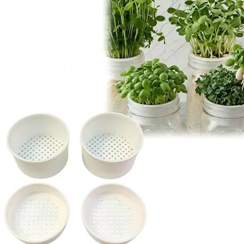 Generic Mason Jar Microgreens Sprouting Tray 4-Pack