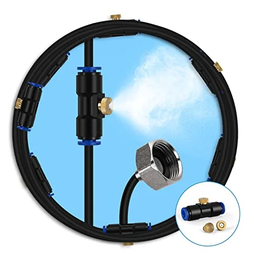 lifeegrn 40FT Patio Misting System with Brass Nozzles