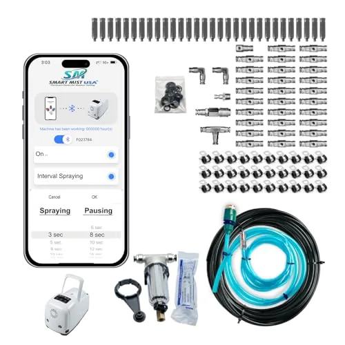 Smart Mist 1000 PSI App-Controlled Stainless Misting Kit