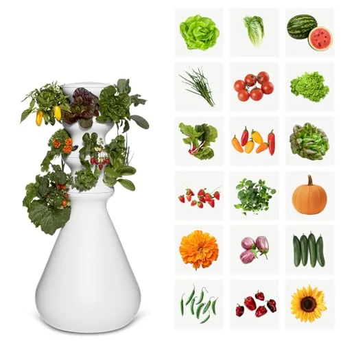 Lettuce Grow Farmstand 18-Plant Hydroponic Tower Kit