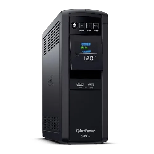 CyberPower CP1500PFCLCD 1500VA Pure Sine Wave UPS