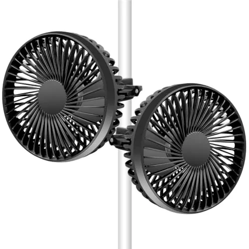 erifyng 5in Dual Grow Tent Fan with Fixed Directional Aim