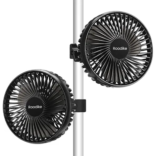 Roodike 5-Inch Clip-On Grow Tent Fan 2-Pack