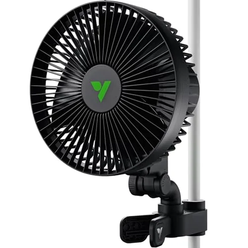 VIVOSUN AeroWave A6 6-Inch Auto Oscillating Clip Fan