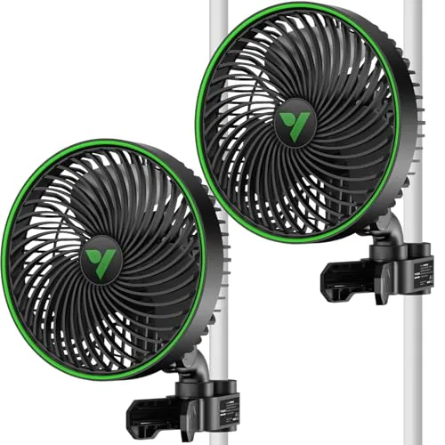 VIVOSUN AeroWave E6 Gen2 EC Motor Clip Fan 6in