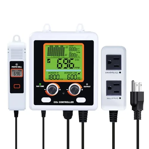 DANOPLUS CO2 Controller Dual Outlets NDIR Sensor