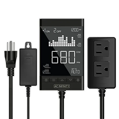 AC Infinity CO2 Controller Dual-Outlet Smart Monitor