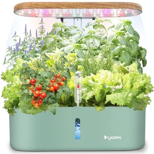 DRYADES 12-Pod Indoor Hydroponic Garden with LED Light