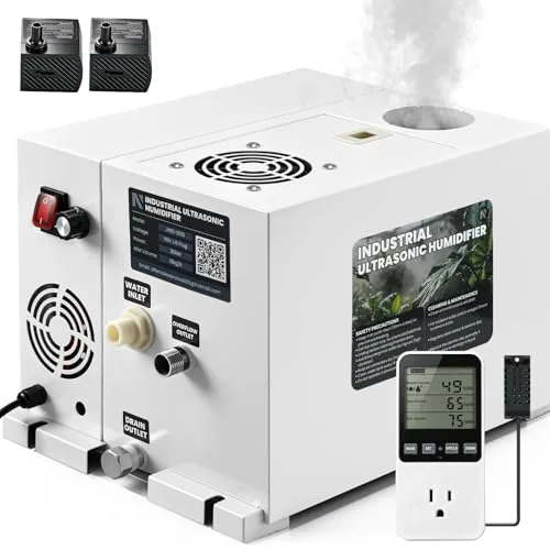 NEWTRY 10kg/h Industrial Ultrasonic Humidifier Stainless Steel