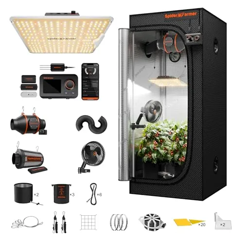 Spider Farmer SF1000 2.3x2.3ft Auto-Control Tent Kit