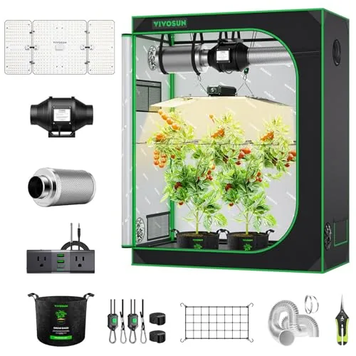 VIVOSUN 2x4 WiFi Grow Tent Kit with LED and Ventilation
