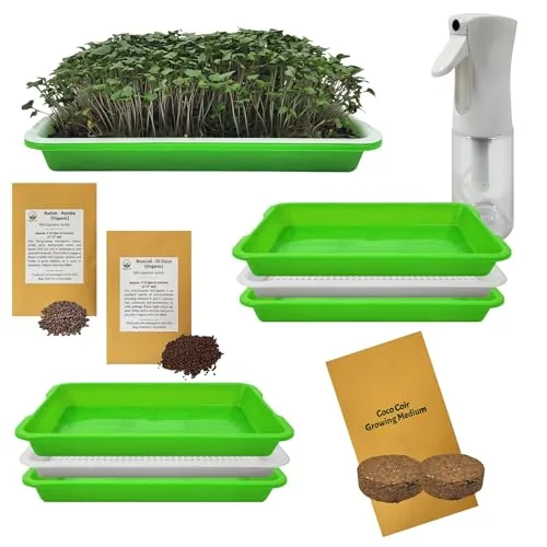 ALPAS LIFE Microgreens Kit Radish & Broccoli Organic