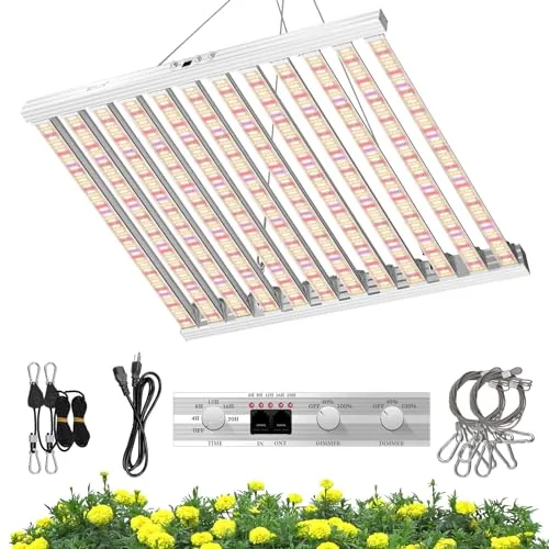 SZHLUX 840W LED Grow Light Daisy Chain Dimmable