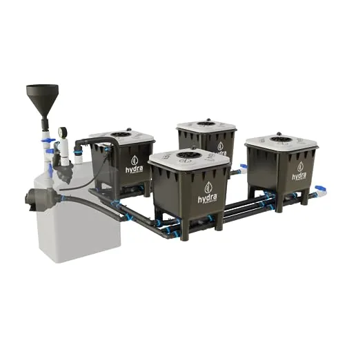 Hydra Unlimited HydraMax Pro RDWC 2-Row 4-Bucket System
