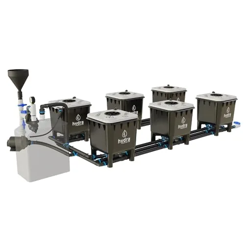 Hydra Unlimited HydraMax Pro RDWC 2-Row 6-Bucket System
