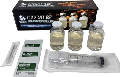 Myco Labs Quick Culture Mini Spore Germination Jars 3-Pack