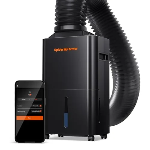 Spider Farmer 32-Pint Grow Tent Dehumidifier with Air Duct