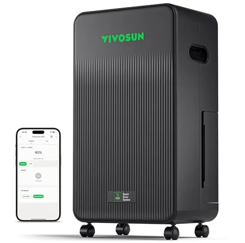 VIVOSUN AeroDrain D12 Smart Dehumidifier for Grow Tents