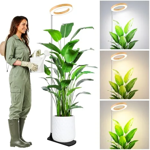 LBW Grow Light 65in Adjustable Full Spectrum Bamboo