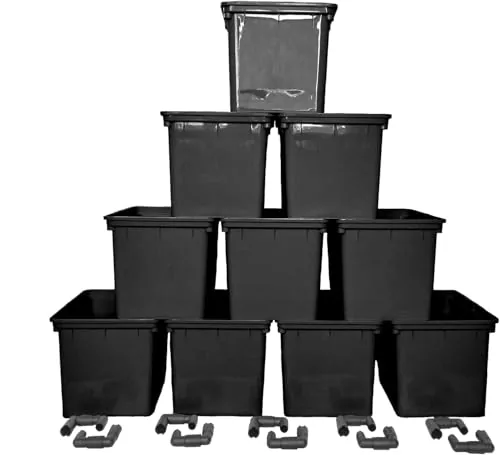 Peppy Plant 10-Pack Dutch Bucket Hydroponic System 11L
