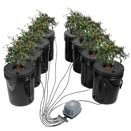 VEVOR DWC 8-Bucket 5-Gallon Deep Water Culture Kit