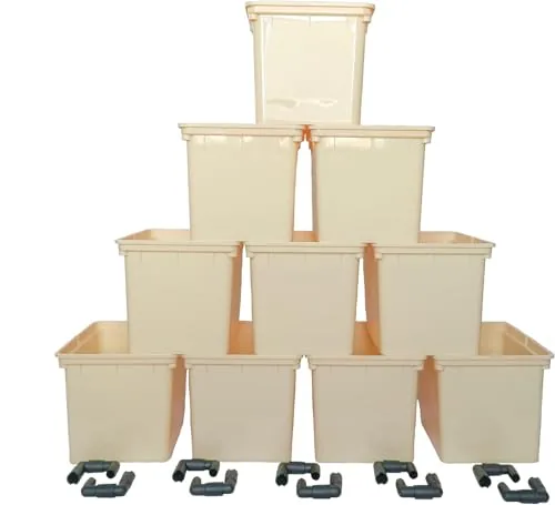 Peppy Plant Dutch Bucket Hydroponic System 11L 10-Pack