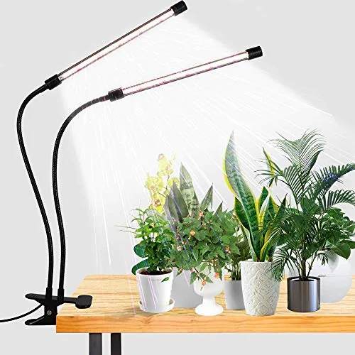 GooingTop LED Grow Light 6000K Full Spectrum Clip Lamp