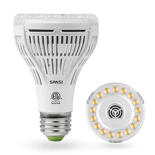 SANSI 15W Full Spectrum Grow Bulb with Optical Lens