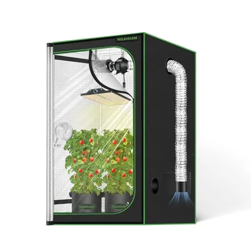 MELONFARM 34x34x72 Grow Tent with Transparent Viewing Door