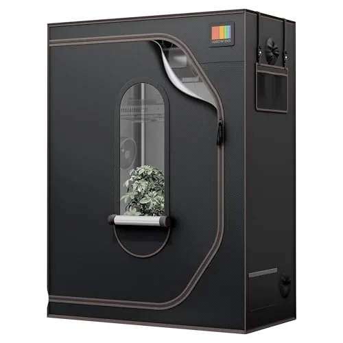 THE GROW'ING 4x2 Reflective Mylar Hydroponic Grow Tent