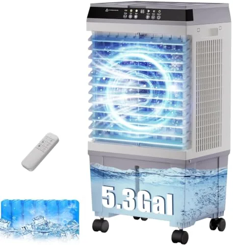 Mountman 1800CFM Evaporative Cooler with 6 Ice Packs