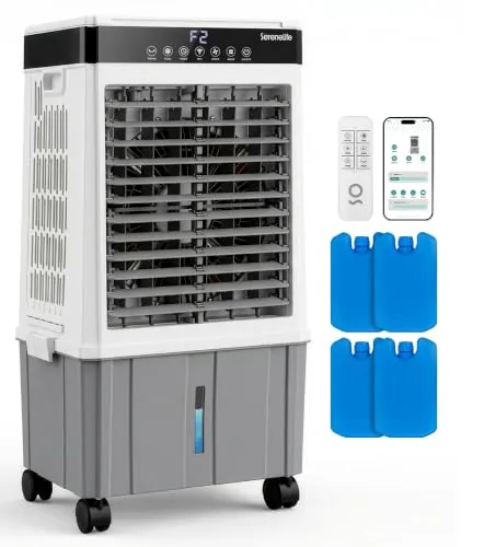 SereneLife Evaporative Cooler 2200 CFM Wi-Fi 21L Tank