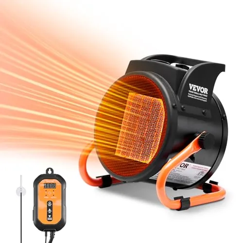 VEVOR 1500W PTC Greenhouse Heater with Thermostat