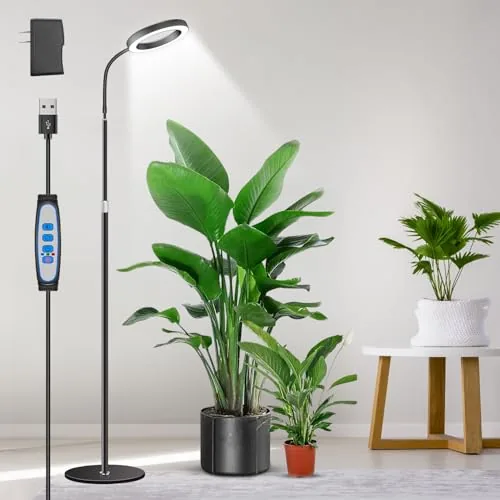 Aumtrly Halo LED Floor Standing Grow Light 68in