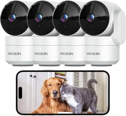 AMOROM Indoor Camera AI Detection Baby Pet Monitor