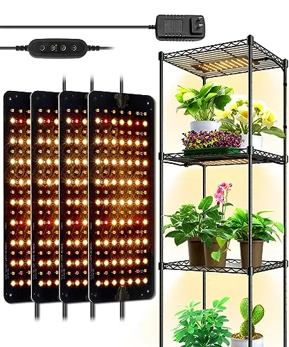 Barrina 40W Full Spectrum Panel Grow Lights 4-Pack