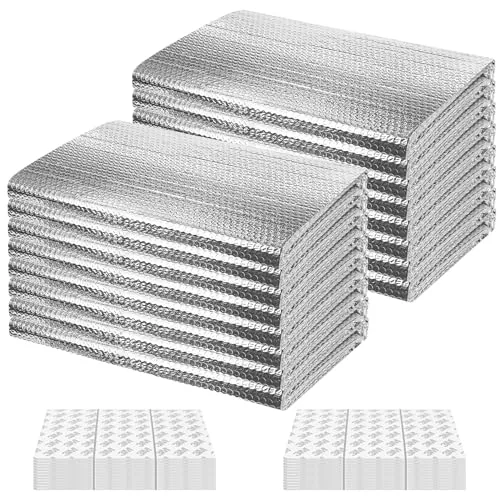 MYFAMIREA 16-Panel 6mm Bubble Foil Garage Door Insulation Kit