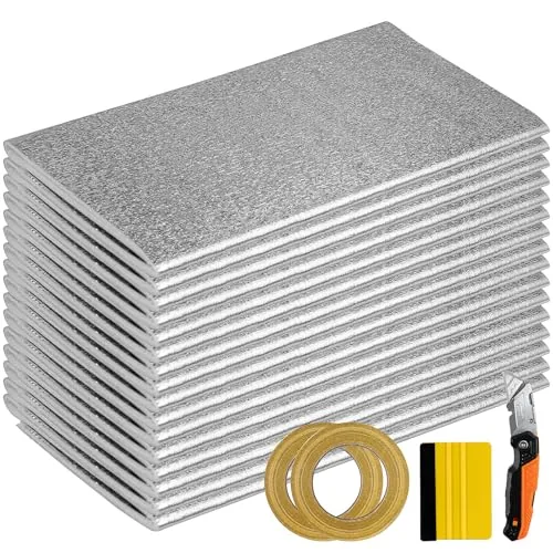 QYXJAEO Pre-Cut Foam Garage Door Insulation Kit 16-Pack