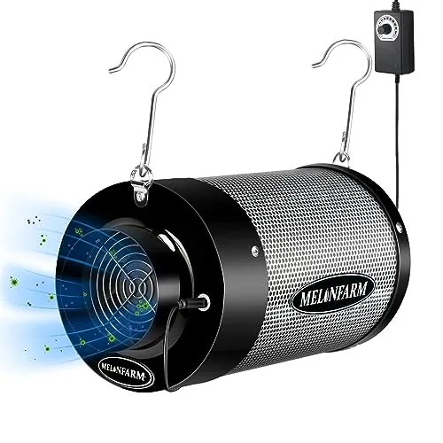 MELONFARM 4" Carbon Filter with Built-in 210 CFM Fan