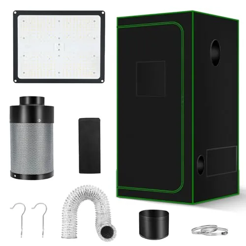 MELONFARM 2x2 Grow Tent Kit with 100W Samsung LED