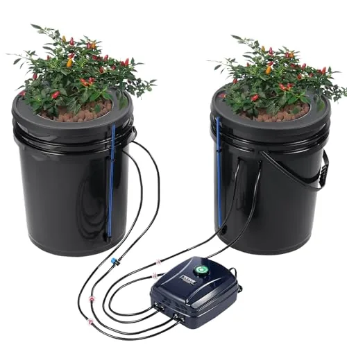 VEVOR DWC 2-Bucket 5-Gallon Hydroponic Grow System