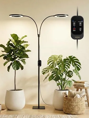 GLOWRIUM 48W Dual-Head Floor Grow Light 71in
