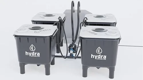 Hydra Unlimited Hydramax Home 4-Bucket Chiller-Ready DWC System